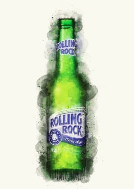 Vintage Beer Watercolor