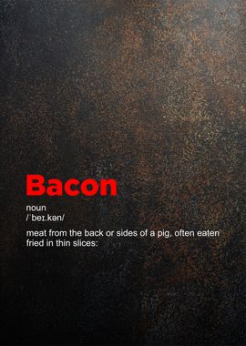 bacon  definition poster