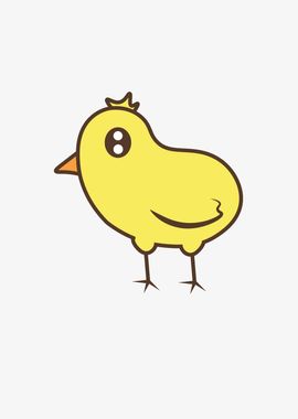 Bird Yellow Kawaii