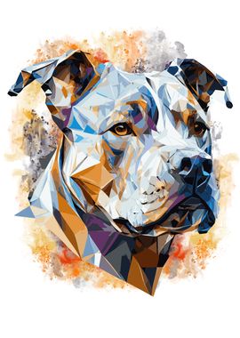 Abstract Dog Pitbull Pet