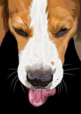 Beagle dog in vector