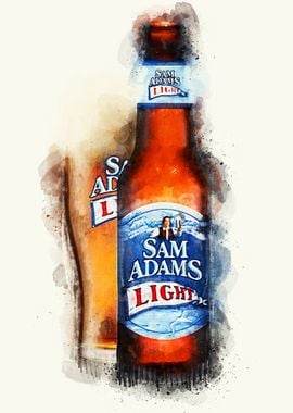 Vintage Beer Watercolor