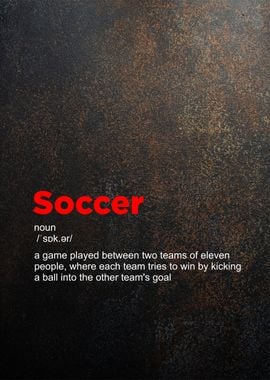 soccer definition poster