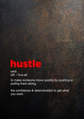 hustle definition poster