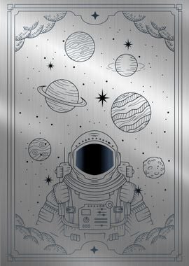 Tarot Astronaut spaceman