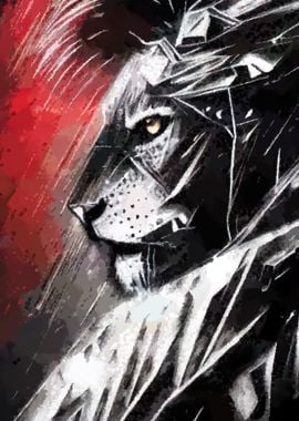 Lion Warrior Portrait