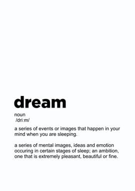 dream defition poster