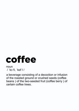 coffe defition poster