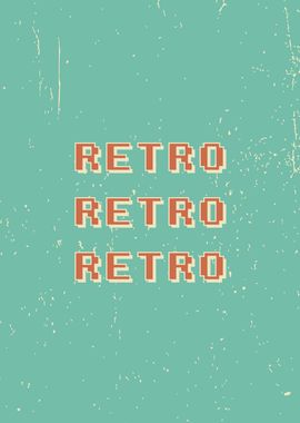 Retro wordmark pixel font