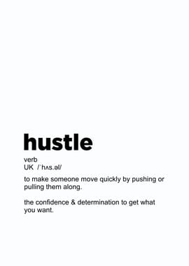 hustle definition poster