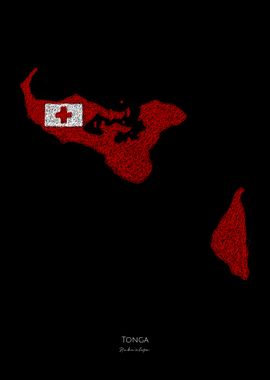 Tonga World Cup Flag Map