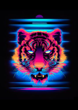 Retrowave Tiger