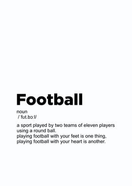 football definition poster