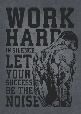 Work Hard In Silence Gym