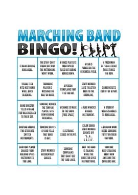 Marching Band Bingo for a