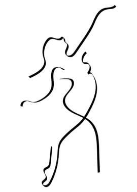 One Line Art Woman