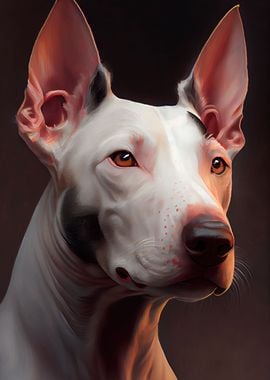 Bull Terrier Oil Paint