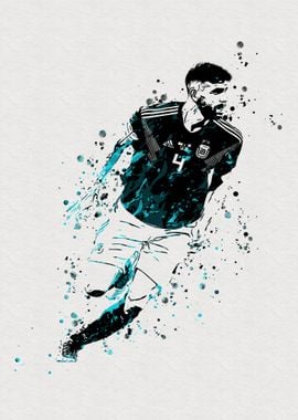 Argentina Soccer Painting