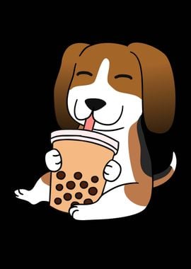 Basset Hound Bubble Tea 