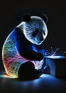 Panda fiber optic lighting