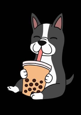 Boston Terrier Bubble Tea 