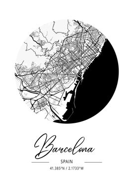 Barcelona City Map