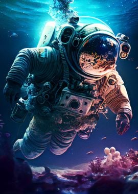 Astronaut Diving