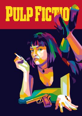 Pulp Fiction Popart Poster