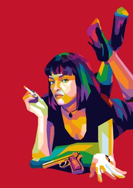 Pulp Fiction Popart Poster