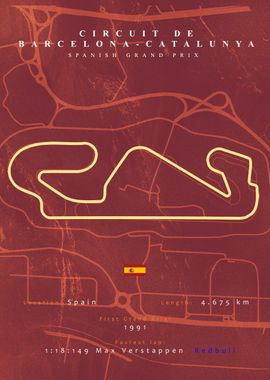 Catalunya Formula 1 Track