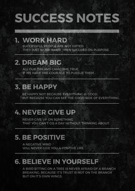 Success Notes