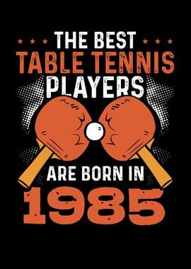 Table tennis player 1985