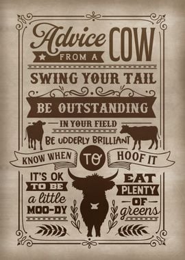 Advice from a cow