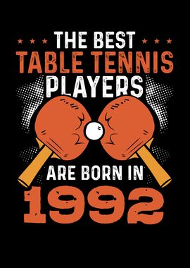 Table tennis player 1992