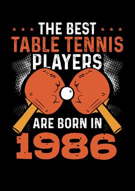 Table tennis player 1986