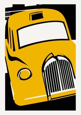 London Taxi Cab Poster