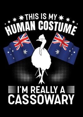 Retro Cassowary Bird