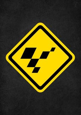 moto gp road sign