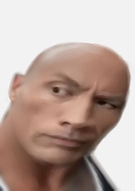 the rock meme painting