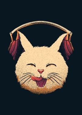 Smiling Musical Cat