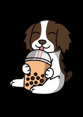 English Springer Boba Tea