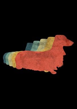 Dachshund Retro Vintage