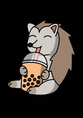 Hedgehog Bubble Tea