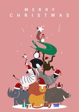 Classic Animal Cute Xmas