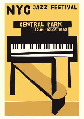 New York City Jazz Poster