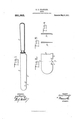 Retro Vintage Knife Patent