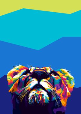 Lion Pop art