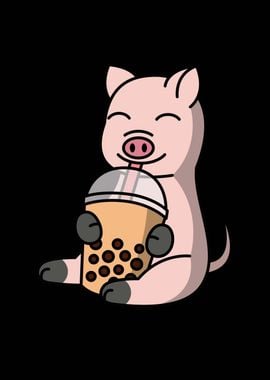 Mini Pig Bubble Tea