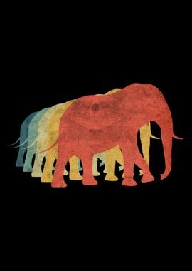 Elephant Retro Vintage