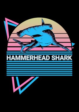 Hammerhead Shark Retro